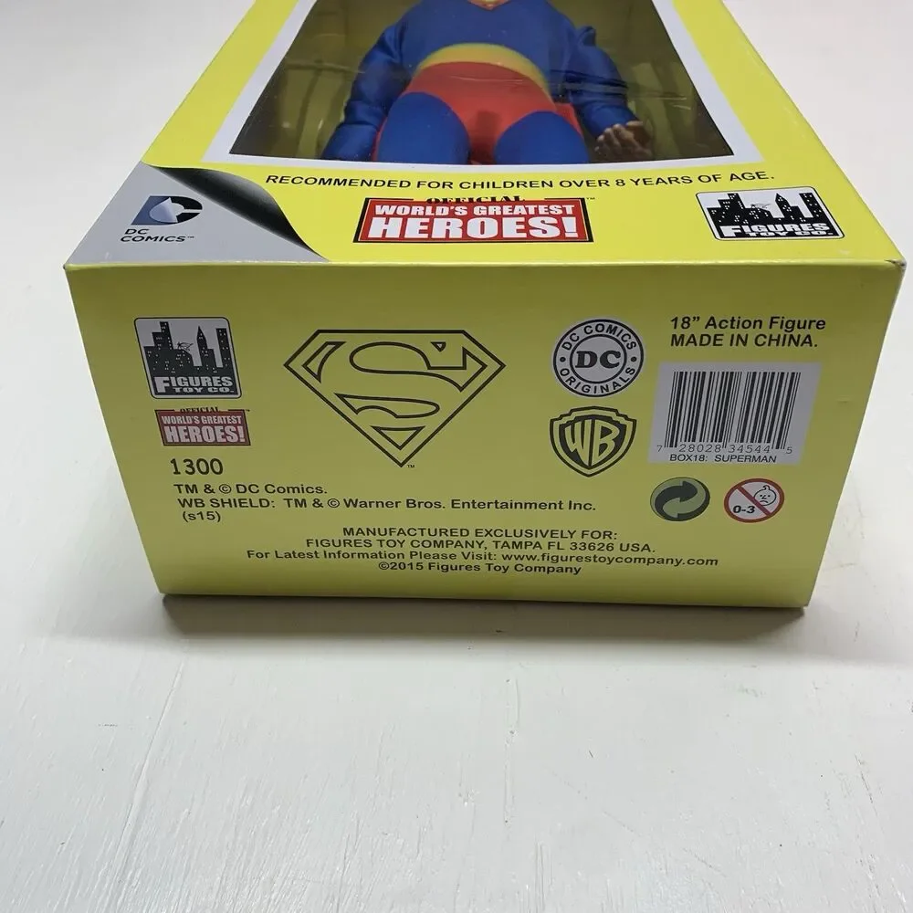 Rare 2015 DC Comics Action Figures Series 1: Superman 18 Inch